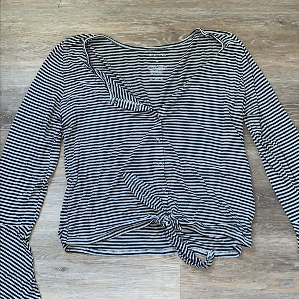 Women’s Long Striped Bell Sleeve